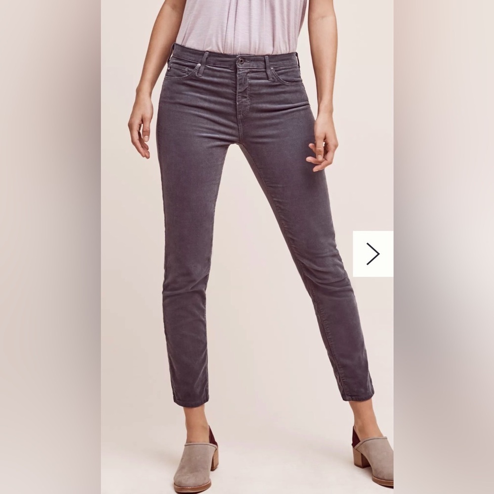 AG The Stevie Ankle 27R Anthropologie Mauve Slim Straight Ankle Jeans